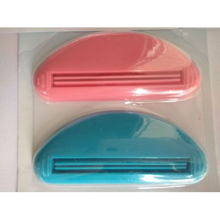 4-Pack Plastic Tube Squeezers - Toothpaste Dispenser & Roller For Bathroom Organization - Mixed Colors
