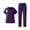 Dark Purple-A#210526NN, variant on Hearthz Women's Scrubs Set Stretchy V-Neck Top & Jogger Pants Plus Size Scrub Suit Medical Uniform with Pocket