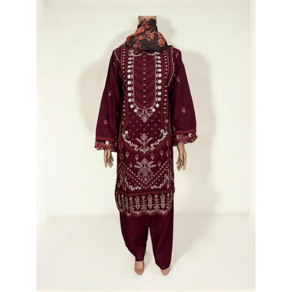 Traditional Pakistani Salwar Kameez, Cultural Wear for Women,270