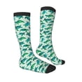 thumbnail image 3 of Balery Green Sea Turtle Printed Novelty Socks Men's Women's Crew Socks Sports Socks Knee High Socks Cotton Socks Quirky and Cool Socks, 3 of 9