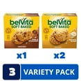 thumbnail image 2 of belVita Soft Baked Breakfast Biscuits Variety GJM1&nbsp;Pack, Banana Bread and Oats & Chocolate, Chewy Breakfast Bars, 3 Boxes of 5 Packs (1 Biscuit Per Pack), 2 of 3