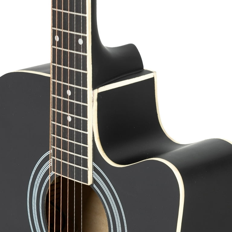 Glarry Gt509 41 Inch Spruce Panel Matte Edging EQ Folk Guitar Bag Shield Wrench Tuner Capo Shoulder Strap String Paddles