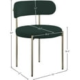 thumbnail image 3 of Meridian Furniture Beacon Green Boucle Fabric Dining Chair, 3 of 8