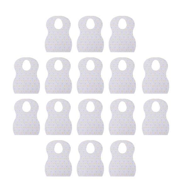 BRIGHTFUFU 20Pcs Babero portátil para bebé Toalla desechable para comer Saliva Delantal impermeable para baberos recién nacidos (Patrón de estrella)