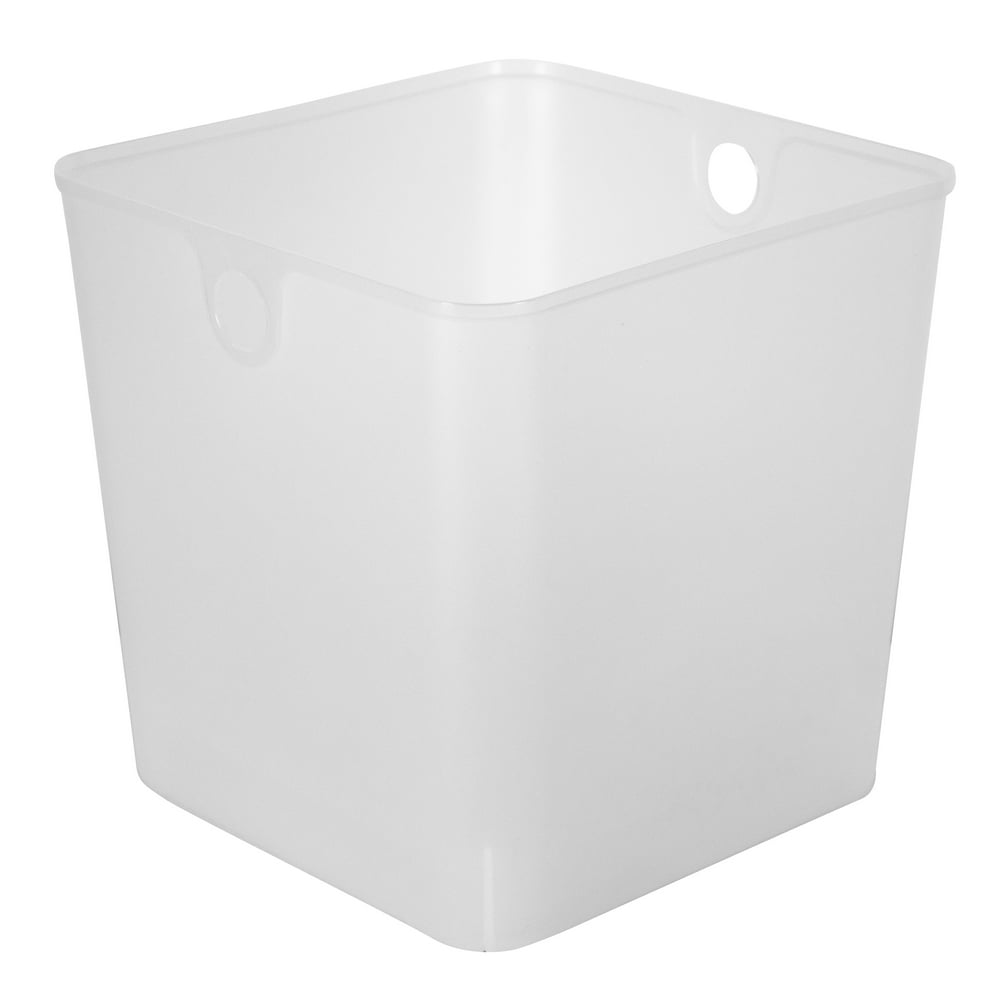 Home Logic Hefty 11"x11"x11" Full Plastic Bin, Clear, used in most