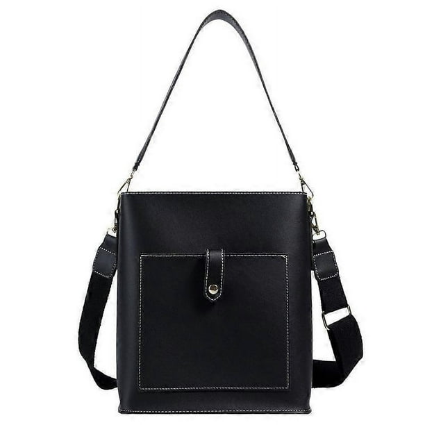 Large Women's Shoulder Bag with Side Pocket Zipper Cross Body Bag with Detachable Strap for Daily Travel Commute New