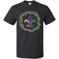 thumbnail image 3 of Inktastic Mardi Gras Fleur De Lis Beads T-Shirt, 3 of 5