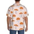 thumbnail image 3 of Yiaed Mushrooms Print Mens Casual Wrinkle Free Shirts Short Sleeve Button Down Summer Stretch Dress Shirt-X-Large, 3 of 5