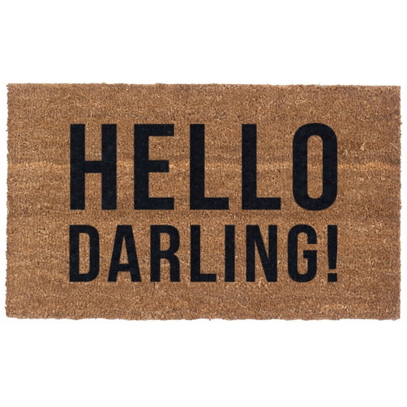 Hello Darling Design Coco Doormats by Coco Mats N More - 18" x 30" x 1 Inch Thick