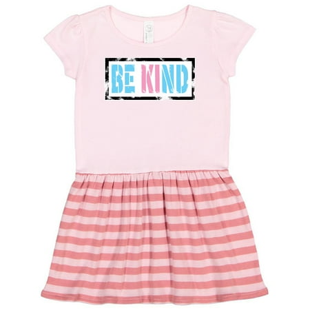 

Inktastic Be Kind Stencil in Trans Colors Gift Toddler Girl Dress