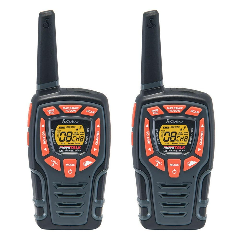 Cobra Cxt565 32Mile 2Way Radios Walkie Talkies, 2Pack with Drop In