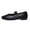 Black, variant on Wovix Women Faux Leather Flats for Daily Comfortable Square Toe Slip On Shoes Soft Work Flats Plaid Mary Jane Flats Loafers Footwear
