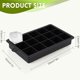 thumbnail image 3 of Bandejas grandes para cubitos de hielo con tapa, paquete de 3 moldes de silicona para cubitos de hielo, 3 of 5
