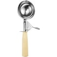 thumbnail image 3 of Portion Scoop - #16 (2 oz) - Disher, Cookie Scoop, Food Scoop - Portion Control - 18/8 Stainless Steel, Blue Handle, 3 of 10