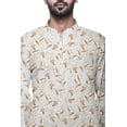thumbnail image 3 of Atasi Kurta Traditionnelle en Coton Imprimé Col Mandarin pour Hommes Chemise Décontractée, 3 of 5