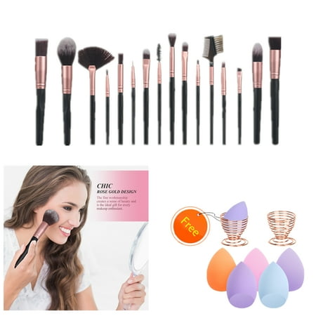 Makeup Brush Holder Organizer 3 Slot Acrylic Cosmetic Brushes