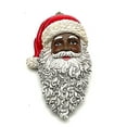 thumbnail image 5 of Kurt Adler Resin African American Santa Head Christmas Tree Ornament, 1 Count, 4.5" H x 3.0" W x 1.75" D, 5 of 5