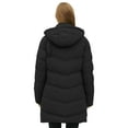 thumbnail image 3 of WenVen Women's Winter Coat Warm Puffer Jacket Hooded Winter Jacket with Hood Black L, 3 of 8