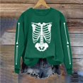 thumbnail image 4 of Oversized Halloween Sweatshirt Womens Crew Neck Casual Cute Printed Shirts Lightweight Loose Fit Long Sleeve Vintage Tops, 4 of 6