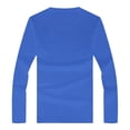 thumbnail image 4 of COMVALUE Mens Solid V Neck Long Sleeve T Shirt Slim Cut Soft Lightweight Basic Tee For Casual Daily Wardrobe, 4 of 4