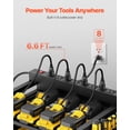 thumbnail image 2 of VEVOR 4-tier Tool Organizer Cart with Charging Station Garage Cart on Wheels, 2 of 9