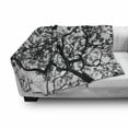 thumbnail image 3 of Forest Soft Flannel Fleece Throw Blanket, Forest Tree Branches Modern Design Spooky Horror Movie Themed Artwork Print, Cozy Plush for Indoor and Outdoor Use, 50" x 70", Black and White, by Ambesonne, 3 of 6