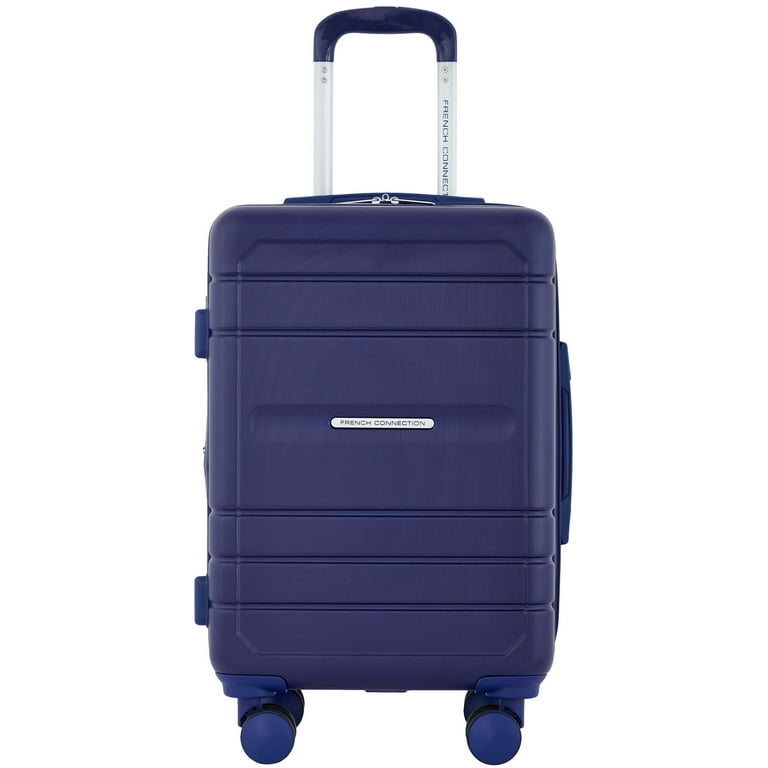 French Connection 22in Expandable Rolling Carry-On, Blue photo 4