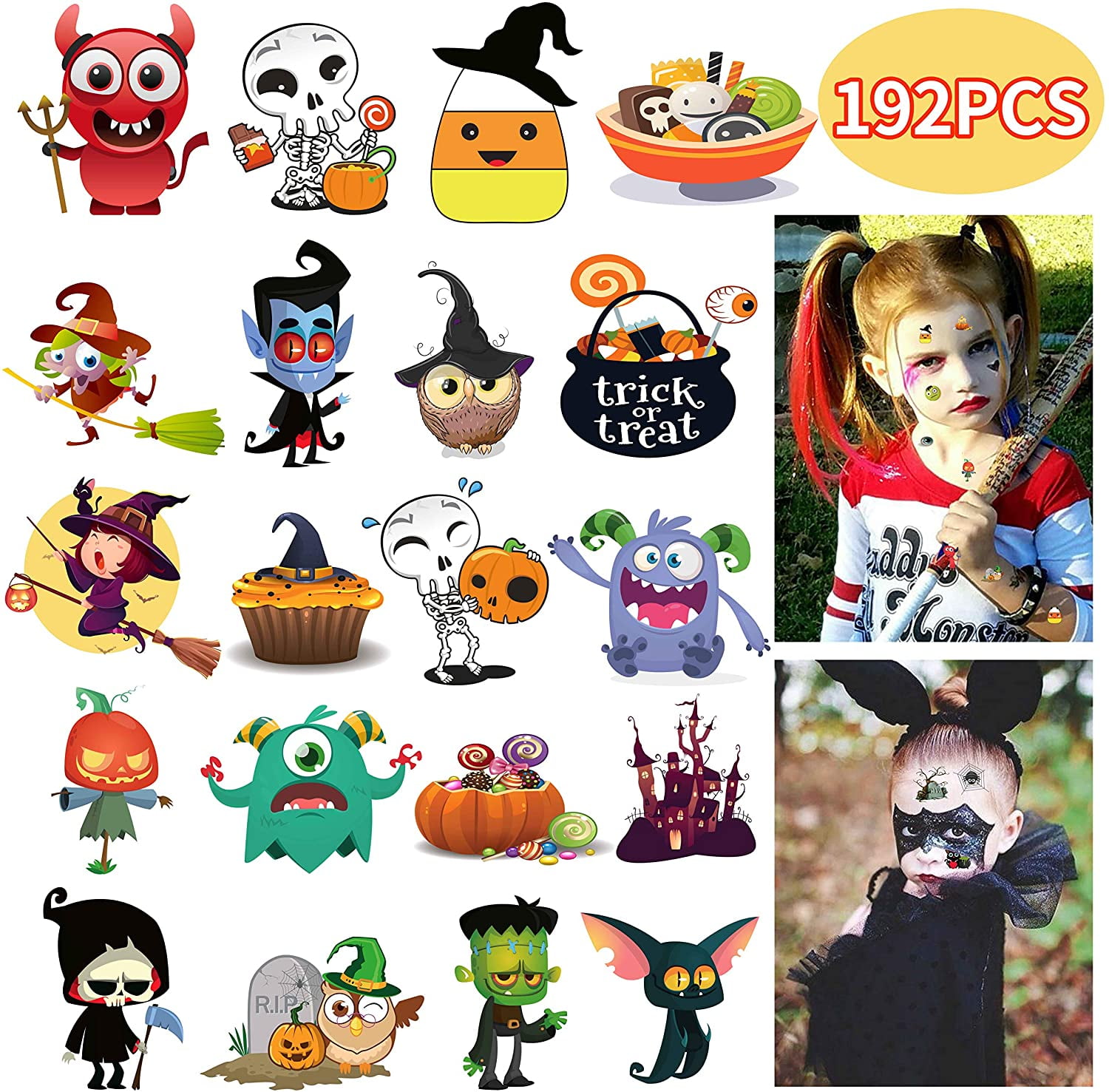 Halloween Temporary Tattoos Sheet  Party Delights