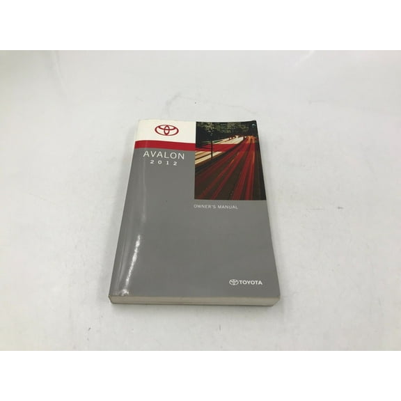 2012 Toyota Avalon Owners Manual Handbook OEM J03B33008
