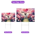 thumbnail image 5 of Hello Valentine’s Day Pitbull Flower Crown Romantic Pink Floral Yard Sign Terrier Dog Lover Outdoor Home Lawn Garden Porch Decor - 00031, 5 of 5