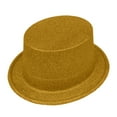 thumbnail image 2 of Unisex Top Hat Shiny Sequin Magician Victorian Hat Tuxedo Hat Dress Up Bowler Top Hats for Men Women Sequin Party Top Hats Disco Accessories Bowler Hat for Women Gold One Size, 2 of 4