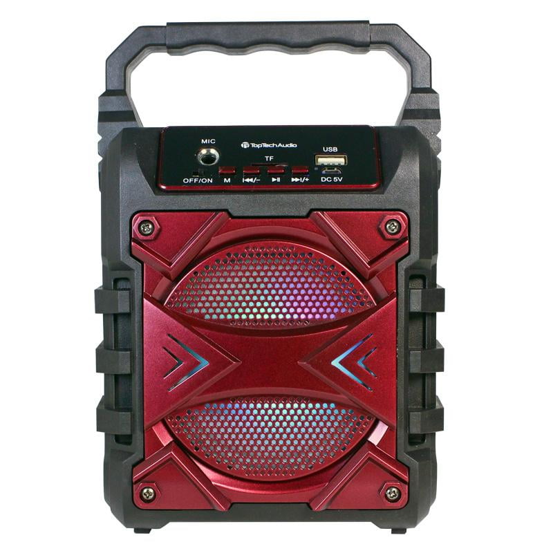 Top Tech Audio Fully Amplified Portable 500 Watts Peak Power 4” Speaker