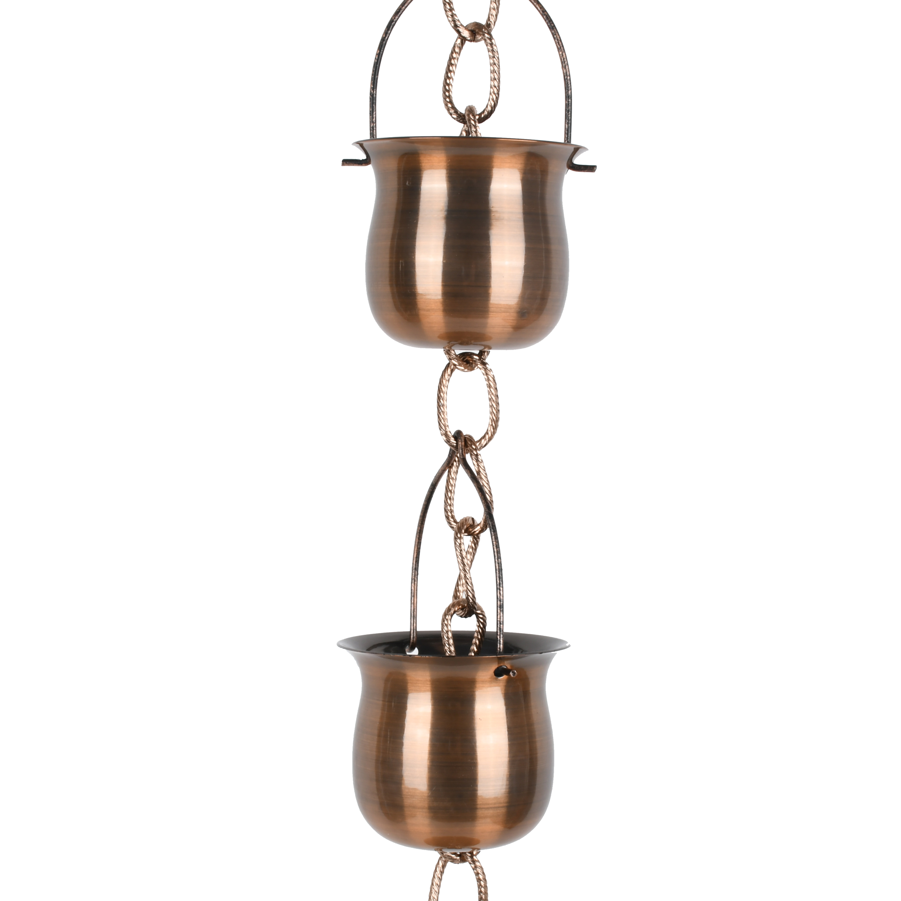 Mainstays Outdoor 29" Metal Weathered Copper Rain Chain