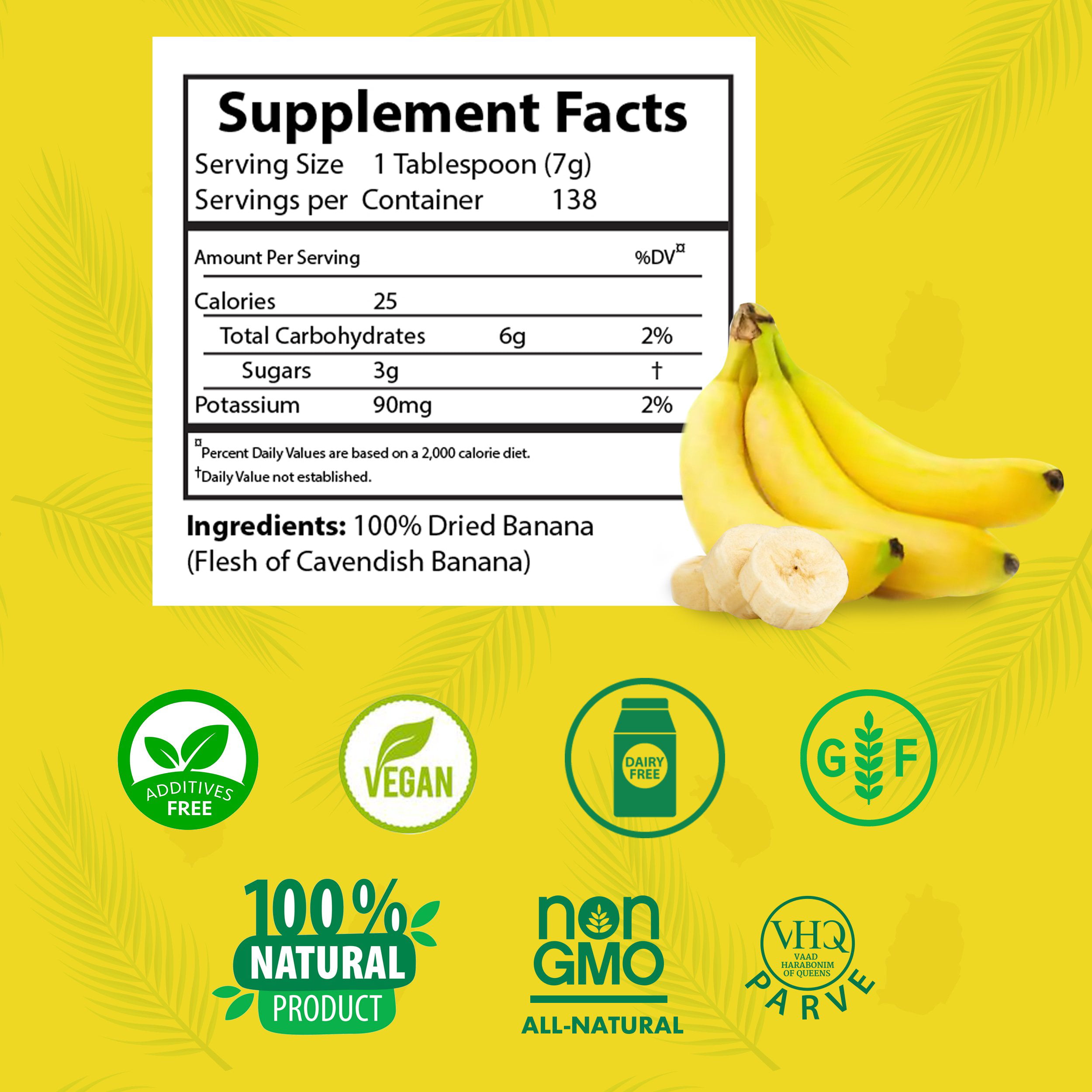 Banana Flakes - Organic - 1 lb
