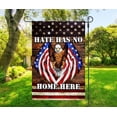 thumbnail image 2 of Hate Has No Home Here American Flag Eagle Sublimated Double Sided Deluxe Garden Flag 12" x 18" 3ply 600 Denier 110 Knitted Polyester SGF025, 2 of 2