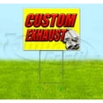 thumbnail image 1 of Custom Exhaust (18" x 24") Yard Sign, Includes Metal Step Stake, 1 of 6