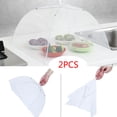 thumbnail image 2 of (Clearance) BNNG 2 Pack Pop-Up Mesh Food Covers, Umbrella-Style Folding Mesh Food Cover Picnic Dome, Food Protector Tent Keep Out Flies, Bugs, Mosquitoes, 2 of 7