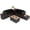 Mix Brown & Black, variant on Costway 6PCS Patio Rattan Furniture Set 32'' Fire Pit Table Tank Holder Red