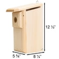 thumbnail image 2 of Observation Bluebird House - Bird Nest Box with Plexiglas Viewing Panel | 1" Thick Pine for Insulation | Safe, Easy-Clean Birdhouse for Outdoor Use | Handcrafted in USA | 12.5"H x 6.25"W x 8.5"D, 2 of 7