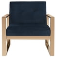 thumbnail image 6 of SAFAVIEH Vasco Modern Glam Cushioned Accent Chair, Navy, 6 of 11