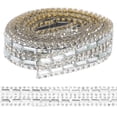 thumbnail image 1 of 1 Roll Self Adhesive Rhinestone Ribbon Bling Rhinestone Roll DIY Clothing Craft, 1 of 8