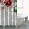 thumbnail image 4 of Winter Funny Shower Curtain,Rustic Farmhouse Triangle Tree Bathroom Curtain Elegant Shower Curtains for Apartment Bathroom Decor Christmas, 4 of 5