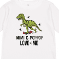 thumbnail image 4 of Inktastic Mimi and Poppop Love Me Dinosaur Boys Long Sleeve Toddler T-Shirt, 4 of 5