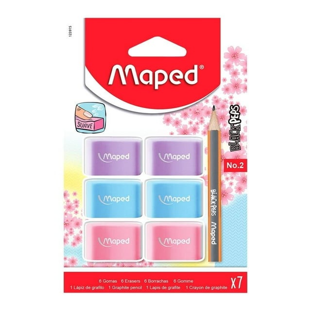 Gomas y Lápiz Maped 6 Piezas