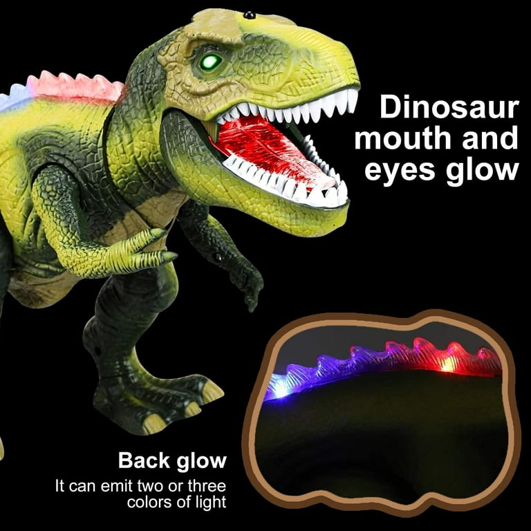 JOYIN Robot Dinosaur Toy for Kids Boys 3+ Big T rex Dinosaur Toy with Light  and Realistic Roaring Sound, Walking & Dancing Dinosaur Toy, Electronic