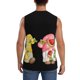 thumbnail image 4 of Fotbe Hello Summer Gnome Men's Camiseta sin Mangas Estampada para Hombres, Playera Casual para Gimnasio, Entrenamiento, Playa-Small, 4 of 7