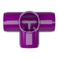 thumbnail image 4 of FORMUFIT PVC Fitting, 4-Way Tee Side Outlet , Furniture Grade, 1-1/4" Size, Purple, 4-Pack (F1144WT-PU-4), 4 of 7