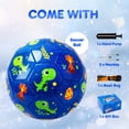 thumbnail image 2 of PLAYZAP Toddler Soccer Ball, Size 2 Soccer Ball with Pump, Cartoon Dinosaur Blue Soccer Ball for Kids 2-5, Baby Small Ball for Toddler, Indoor Outdoor Play Toys Gifts for Girls Boys, 2 of 8