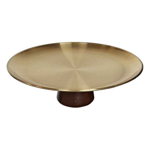 Stainless Steel Fruit Plate for Kitchen Counter,Modern Pedestal Serving Tray,Multi-use Dessert Platter for Dining Table Home Decor