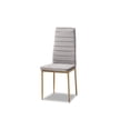 thumbnail image 2 of Baxton Studio Armand Modern Glam Velvet Dining Chair Set, Grey & Gold (Set of 4), 2 of 5